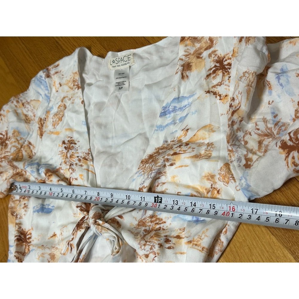 Anthropologie L Space Stay Golden Cover-Up Mini Dress View 5